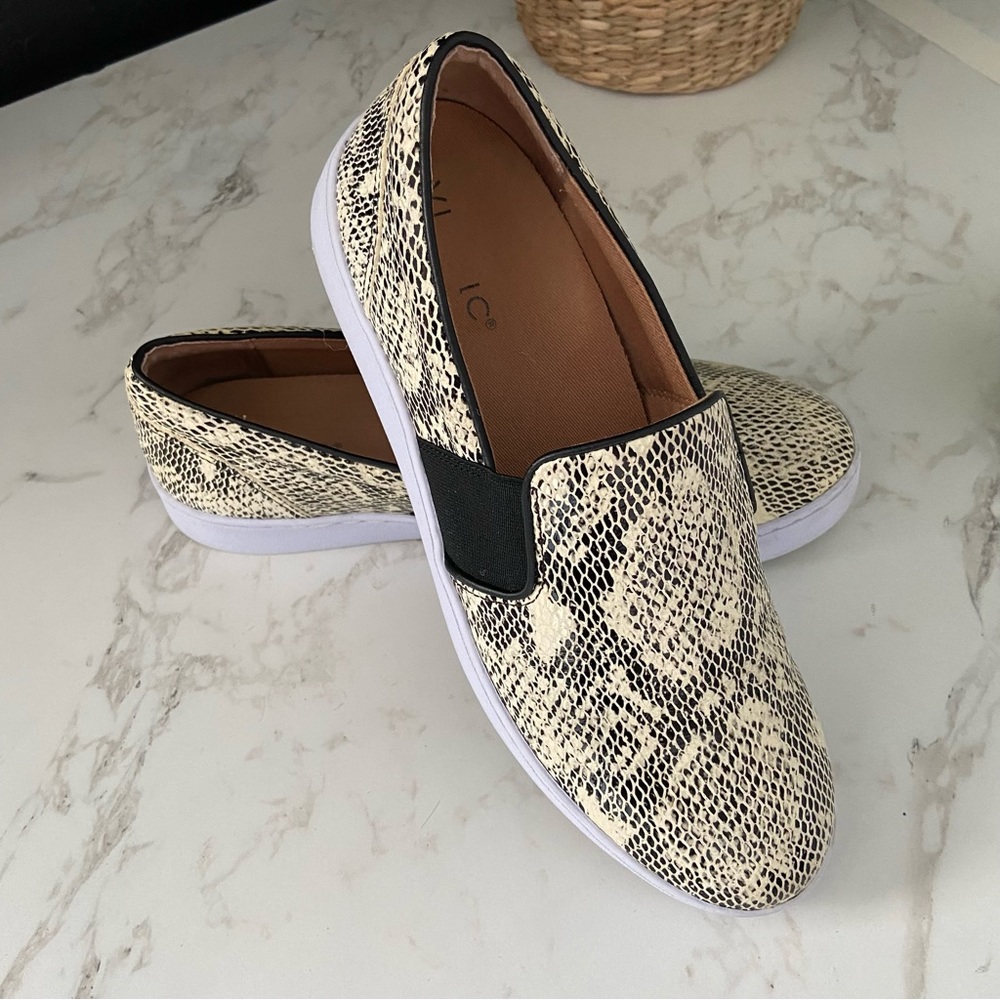 Vionic Demetra Slip On Snakeskin Pattern Sneaker … - image 2